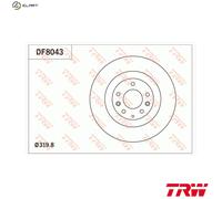 TRW DF8043 Brake disc