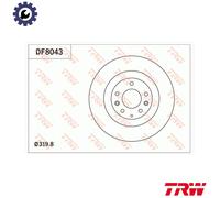 2x BRAKE DISC DF8043 FOR MAZDA L3-VDT 2.3L R2AA 2.2L 4cyl CX-7 SUVCYC4 3.5L 6cyl