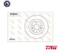 TRW DF8043 Brake disc