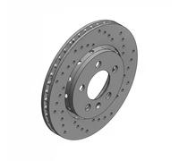 2x Brake disc Externally Vented 100.1241.52 ZIMMERMANN for VW AUDI SEAT SKODA
