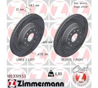 ZIMMERMANN 100.3309.53 Brake disc