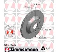 ZIMMERMANN 100.3329.20 Brake disc