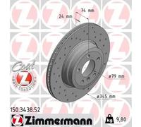 ZIMMERMANN 150.3438.52 Brake disc
