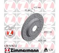 ZIMMERMANN 430.1496.52 Brake disc