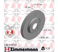 ZIMMERMANN 430.1499.20 Brake disc