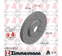 ZIMMERMANN 470.2418.52 Brake disc