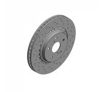 2x Brake disc Externally Vented 590.2834.52 ZIMMERMANN for TOYOTA LEXUS