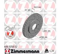 ZIMMERMANN 600.3250.52 Brake disc
