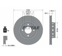 TEXTAR 92060600 Brake disc