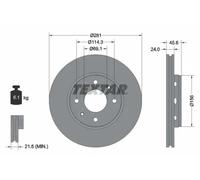 TEXTAR 92100403 Brake disc