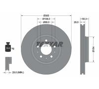 TEXTAR 92100603 Brake disc