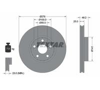 TEXTAR 92126403 Brake disc