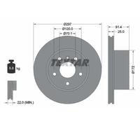 TEXTAR 92129700 Brake disc