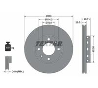 TEXTAR 92131700 Brake disc