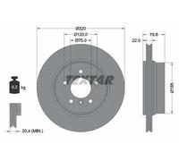 Textar 92141603 Brake Disc