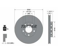 TEXTAR 92152203 Brake disc
