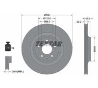 TEXTAR 92160403 Brake disc