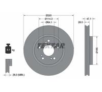 TEXTAR 92184803 Brake disc