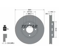 TEXTAR 92204400 Brake disc