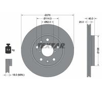 TEXTAR 92204703 Brake disc