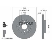 TEXTAR 92263303 Brake disc