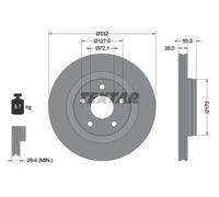 Textar 92278803 Brake Disc