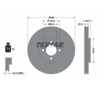 TEXTAR 92302303 Brake disc