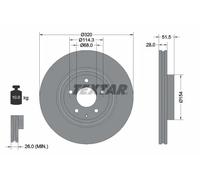 TEXTAR 92315203 Brake disc