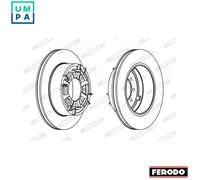 2x BRAKE DISC FCR140A FOR IVECO CITY/Bus/DAILY 8140.67F./07/47R/97/27 2.5L 4cyl