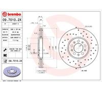 BREMBO 09.7010.2X Brake disc