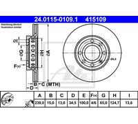 2x Brake Disc for AUDI VW:A2,LUPO I 6E0615301 8Z0615301C
