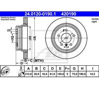 2x Brake Disc for BMW:3,E36,3 Sedan,3 Coupe,Z3 Coupe 34212227178
