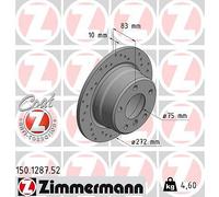 ZIMMERMANN 150.1287.52 Brake disc