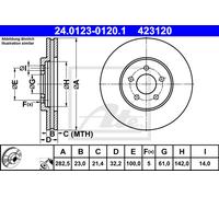 2x Brake Disc for CHRYSLER:CIRRUS,SEBRING,SEBRING Sedan,CIRRUS Convertible