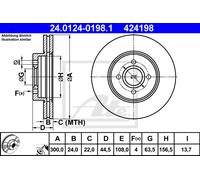 ATE 24.0124-0198.1 Brake disc