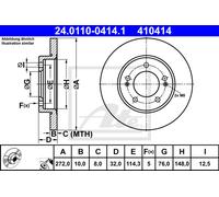 2x Brake Disc for HYUNDAI KIA:i30,CEED,XCEED,i30 III,PROCEED 58411-G4300