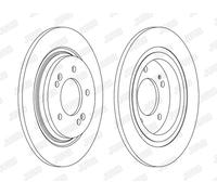 2x Brake Disc for HYUNDAI KIA:K5,i30,CEED,AZERA,IONIQ 584113v500
