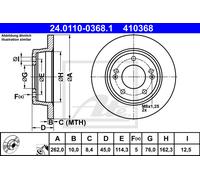 2x Brake Disc for KIA HYUNDAI:FORTE KOUP / KOUP II,CERATO III Hatchback,