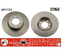 TRW DF1723 Brake disc