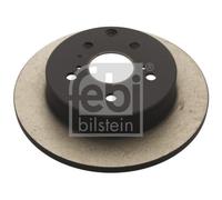 2x Brake Discs Pair Solid fits TOYOTA RAV4 2.2D Rear 2005 on 281mm Set Febi New