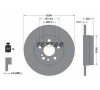 2x Brake Disc for MERCEDES-BENZ:W140,S-CLASS,S-CLASS Sedan 1404230612