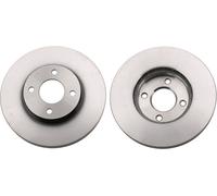 TRW Brake Disc DF6430 Vented - Set of 2 for Nissan Micra IV/Note/March IV/Versa Note