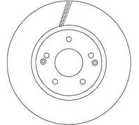 2x Brake Disc for SSANGYONG:KORANDO,MUSSO II,RHINO II,ACTYON II,KORANDO C