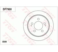 TRW DF7960 Brake disc