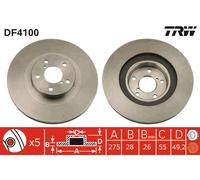 TRW DF4100 Brake disc