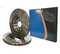 2x Brake disc Front Axle Externally Vented 6045995 KRAFT AUTOMOTIVE for CITROËN