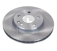 2x Brake disc Front Axle internally vented 08129 FEBI BILSTEIN for MERCEDES-BENZ