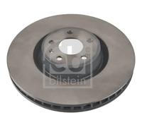 Brake Disc Single Vented fits AUDI A6 Allroad C7 3.0 Front 12 to 18 356mm Febi