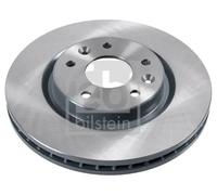 2x Brake disc Front Axle internally vented 108392 FEBI BILSTEIN for NISSAN