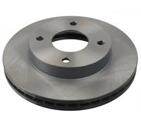 2x Brake disc Front Axle internally vented 108425 FEBI BILSTEIN for NISSAN